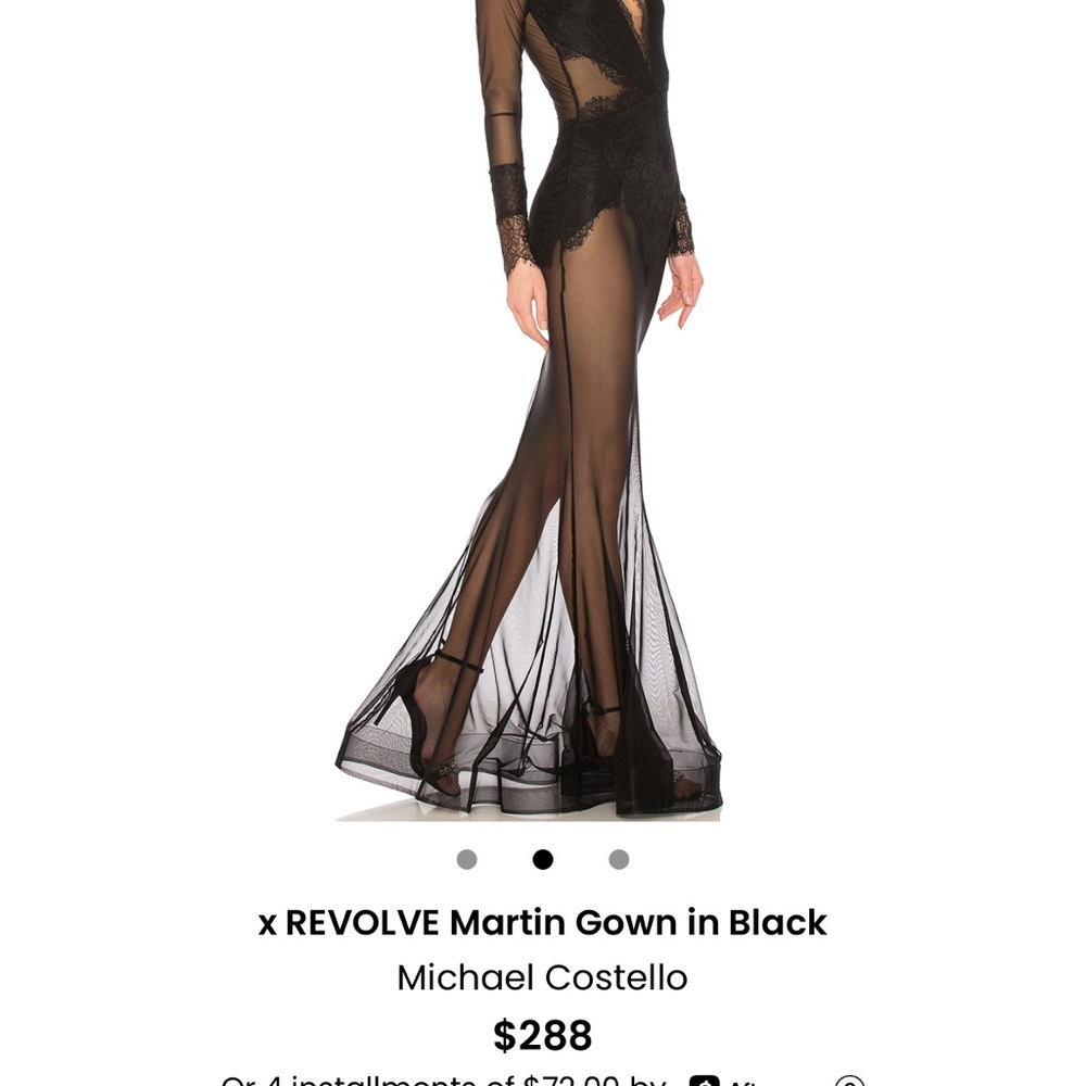 Michael Costello Martin Gown like new size small - Picture 3 of 13